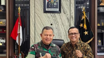 Agus Mujayanto Bersilaturahmi Dengan Kapusziad Mayjen TNI Budi Hariswanto, Bahas Filosofi Kepemimpinan Berbasis Nilai dan Keteladanan