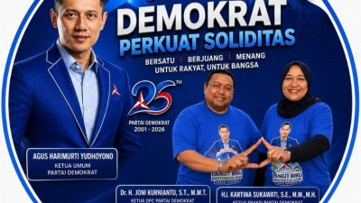 HUT ke-25 Partai Demokrat, Joni Kurnianto dan Kartina Sukawati Ajak Kader Perkuat Soliditas untuk Rakyat
