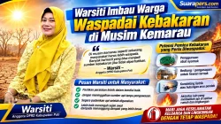 Warsiti Imbau Warga Waspadai Kebakaran di Musim Kemarau