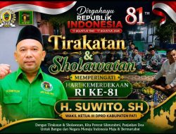 HUT RI ke-81, H. Suwito Gelar Tirakatan dan Sholawatan Bersama Masyarakat