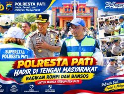 Momen Hangat Kapolresta Pati Bersama Warga, Rompi hingga Bansos Disalurkan