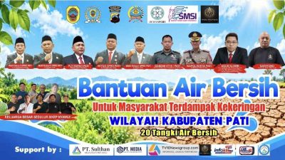 20 Tangki Air Bersih Meluncur, SMSI dan Sedulur Sikep Nyawiji Bergerak Bantu Warga