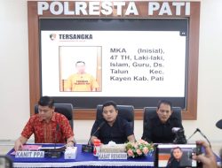 Konferensi Pers Polresta Pati Ungkap Penanganan Dugaan Kekerasan Seksual di Talun